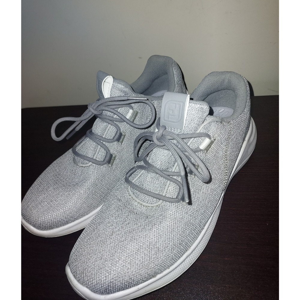 FootJoy Flex Women's Golf Shoes 8.5M Coastal Spikeless Mesh Lightweight Gray